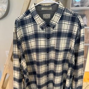 NEW Mens LL Bean Flannel, Untucked Fit, XXL, Comfort Stretch!!!